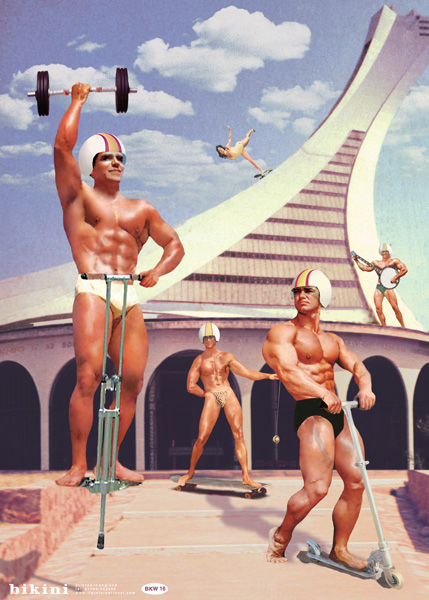 Body Builders Poster Gift Wrap Body Builders Poster Gift Wrap